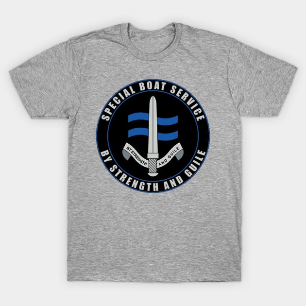 Special Boat Service Shield T-Shirt by Spacestuffplus